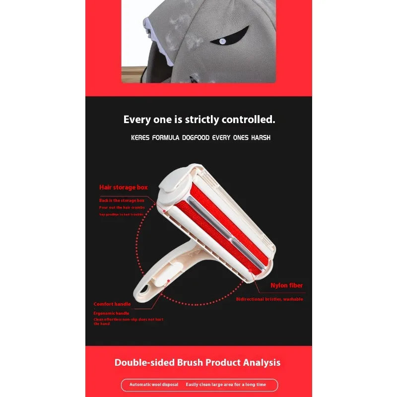 Cepillo quitapelos autolimpiante para mascotas perros gatos